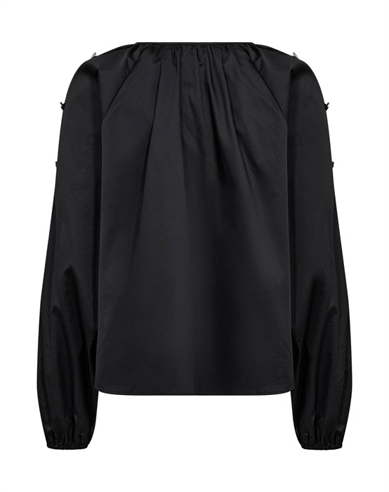 LR-Isla Solid 131 Bluse - Black 